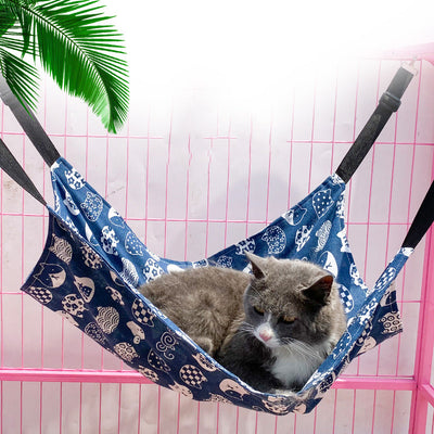 Summer Linen Cat Cage Adjustable Hammock