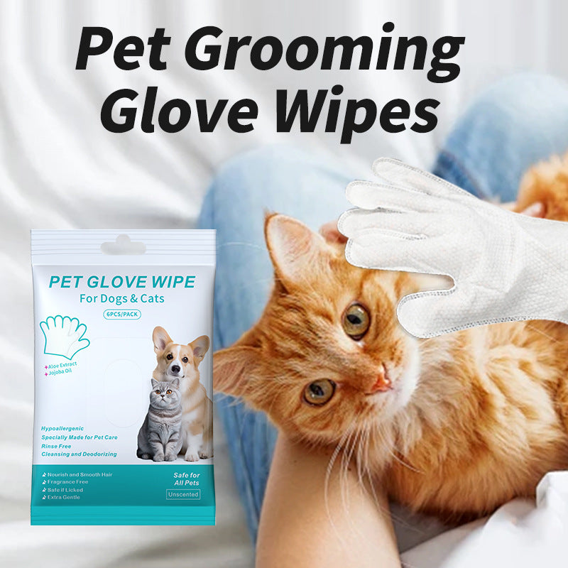 Disposable Pet Dry-Clean Wipe Gloves