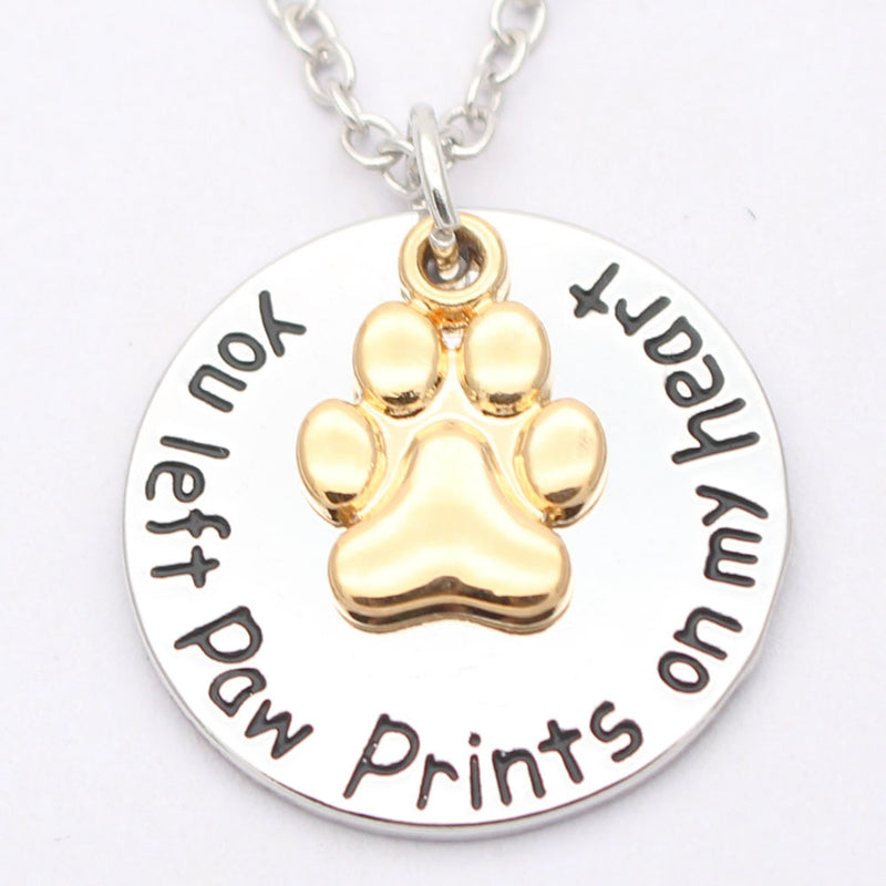 Dog Paw Charm Necklace – Pet Lover Gift