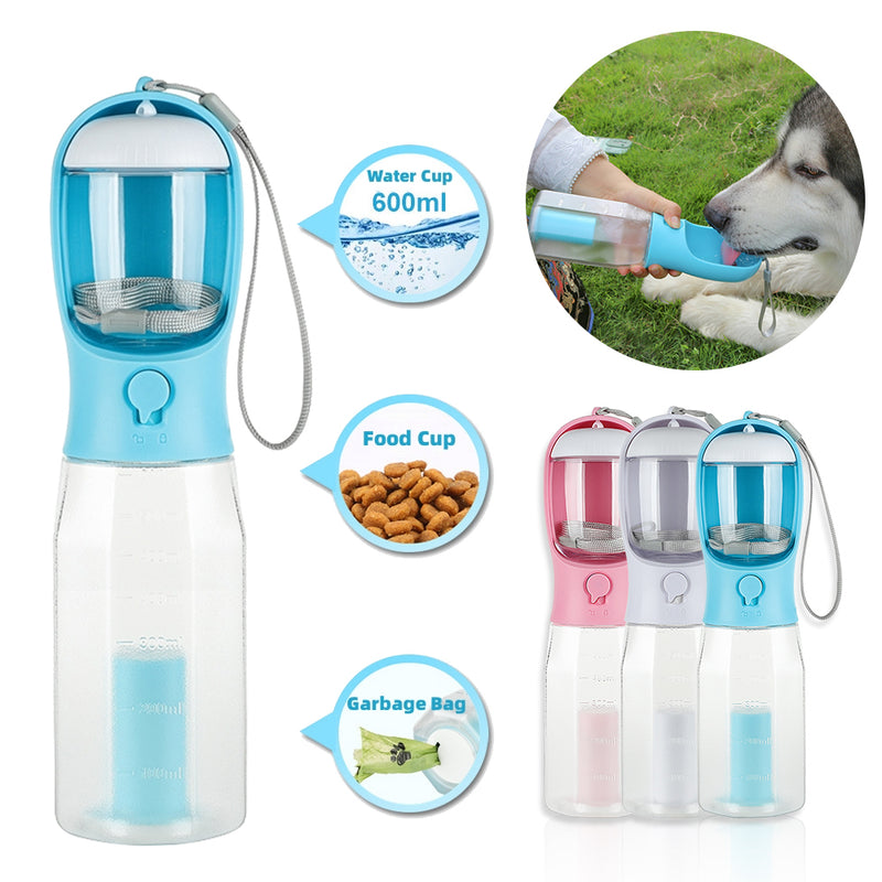 3-in-1 Pet Water Bottle & Waste Bag