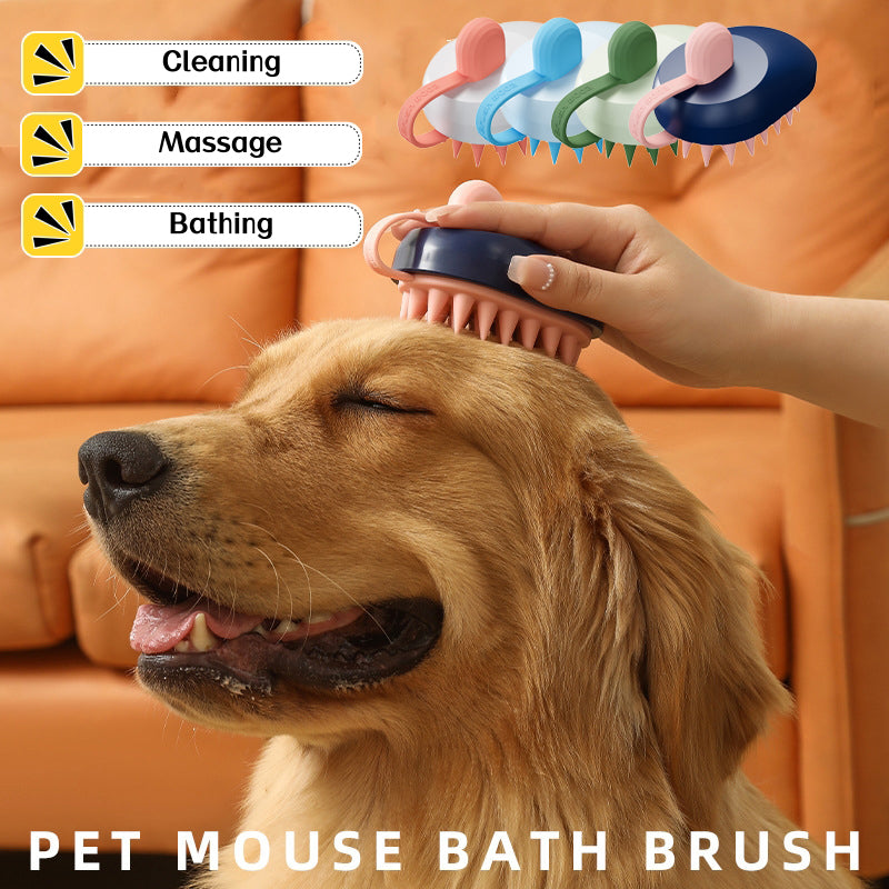 Silicone Bath Brush – Shampoo & Deshed